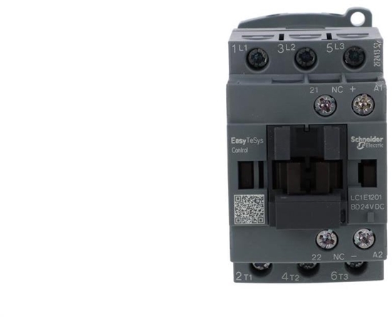 Picture of Schneider Stycznik mocy Easy TeSys Control AC-3, 12A, 3P (1NC), cewka 24V DC LC1E1201BD
