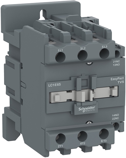 Изображение Stycznik mocy Easy TeSys Control AC-3, 65A, 3P (1NO 1NC), cewka 230V AC, 50/60Hz LC1E65P7