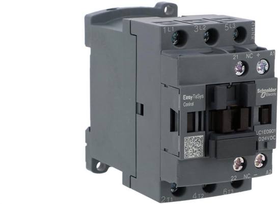 Picture of Schneider Stycznik mocy Easy TeSys Control AC-3, 9A, 3P (1NC), cewka 24V DC LC1E0901BD