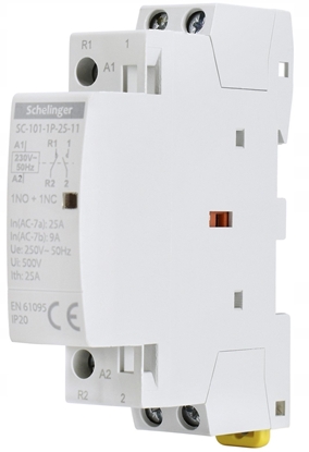 Изображение STYCZNIK MODUOWY SC101 1P 25A TYP 11 (1NO+1NC) SCHELINGER A62-SC-101-1P-25-11