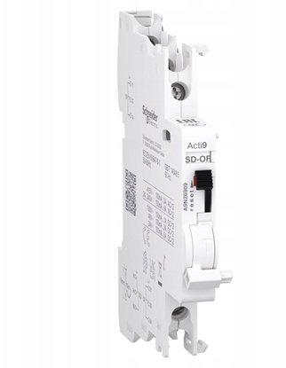 Изображение Styk pomocniczy + styk pomocniczy/sygnalizacyjny Acti9 OF+OF/SD, 2-przemienne (2 CO) A9N26909