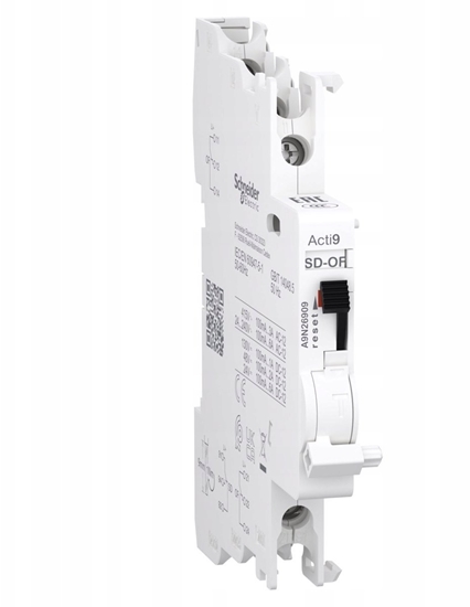 Изображение Styk pomocniczy + styk pomocniczy/sygnalizacyjny Acti9 OF+OF/SD, 2-przemienne (2 CO) A9N26909