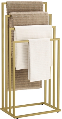Attēls no Stojak na rczniki zoty matowy wolnostojcy stalowy 4-poziomowy