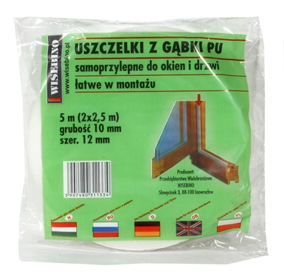 Изображение Stomil Sanok Uszczelka gbka 10x8mm 5m 1szt.