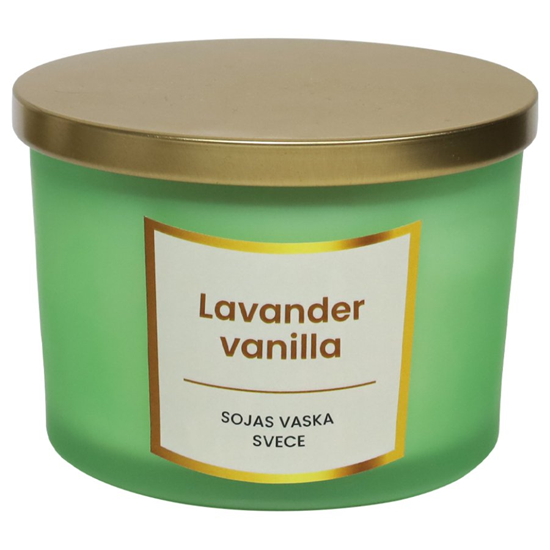 Picture of Svece no sojas vaska 400g, Lavender vanilla