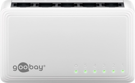 Picture of Switch Goobay 5-portowy gigabitowy przecznik sieci Ethernet