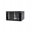 Attēls no Szafa wiszca RACK 19 cali 6U/600mm drzwi przeszklone otwierane boki RAL 9005 BOCK-019-060-600-C