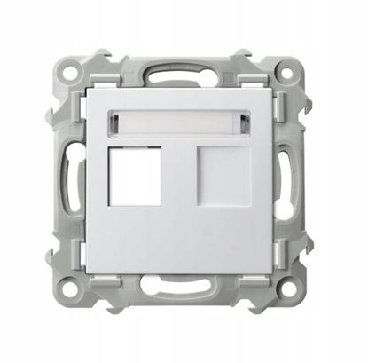 Picture of SZAFIR Obudowa gniazda pojedynczego typu Keystone prosta biay GPK-1Z/p/00