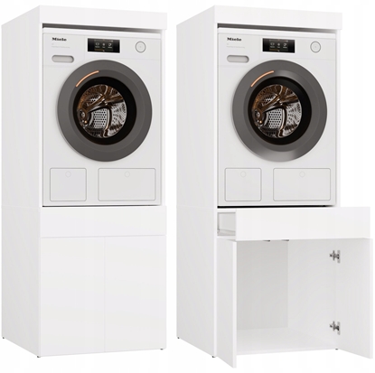 Изображение Szafka azienkowa Na Pralk Lub Suszark POLA TWIN 1S BIAA Rega Szuflada