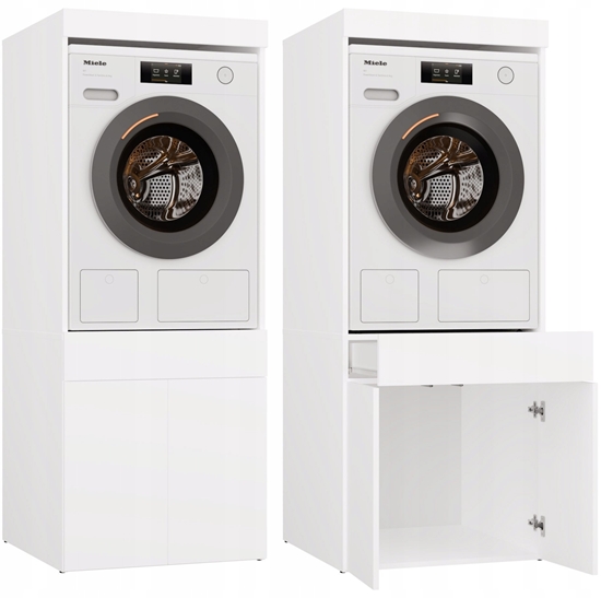 Picture of Szafka azienkowa Na Pralk Lub Suszark POLA TWIN 1S BIAA Rega Szuflada