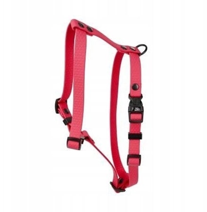 Изображение Szelki dla psa z wytrzymaej gumy, czerwone, 16mm/30-60cm