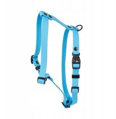 Изображение Szelki dla psa z wytrzymaej gumy, niebieskie, 16mm/30-60cm