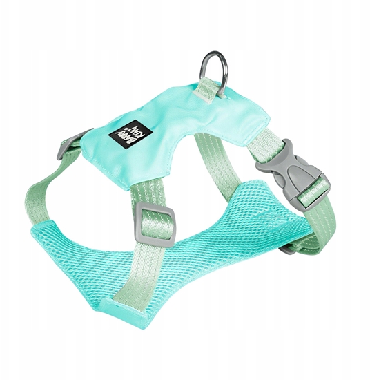 Изображение Szelki, dla psa, mae rasy, niebieskie, typ no pull, L, ob.szyi 36-48cm/ob.klatki 43-60cm