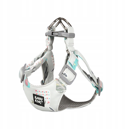 Изображение Szelki, dla psa, mae rasy, szare, L, ob.szyi 35-46cm/ob.klatki 42-58cm