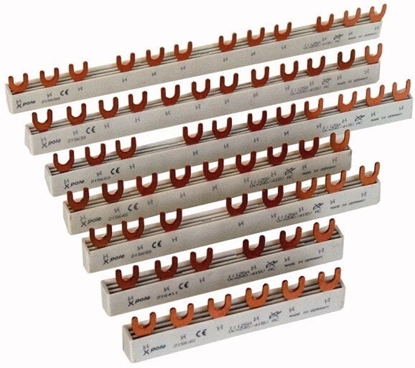 Attēls no Szyny czeniowe 3F 80A 16mm2 do PLS. CLS. PKN., PFIM, PFHM, PFNM EVG-16/3PHAS/12MODUL 291472