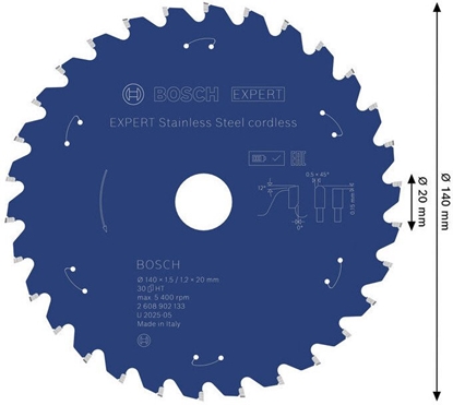 Picture of TARCZA PILARSKA EX SL H 140x20-30