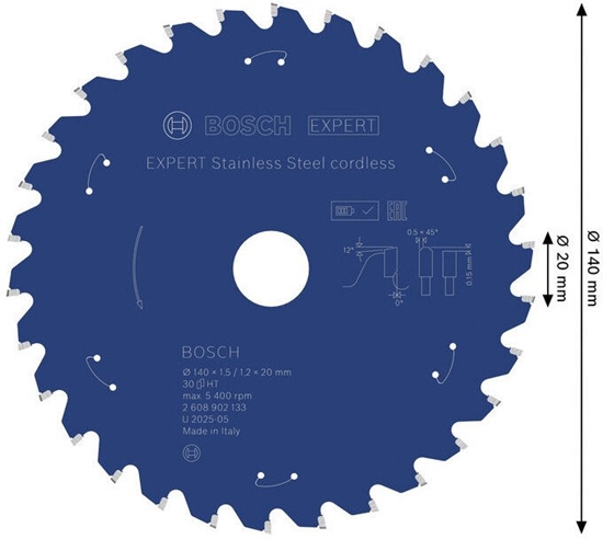 Picture of TARCZA PILARSKA EX SL H 140x20-30