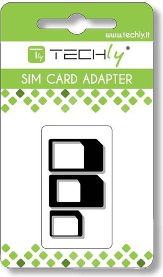 Изображение Techly Adapter Karty SIM, nano-SIM, Micro-SIM (301535)