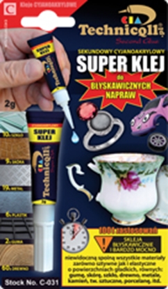 Изображение Technicqll Klej sekundowy super klej 2g na blistrze (C-031)