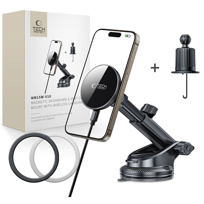 Attēls no Tech-Protect mm15W-V10 Magnetic MagSafe Car Holder