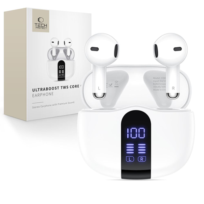Изображение Tech-Protect UltraBoost TWS Core G2 Headphones - W