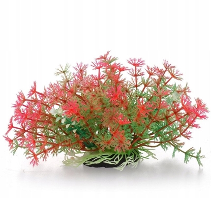 Picture of Terra Natura Aqua Natura, rolina do dekoracji akwarium, zielono-róowa, plastikowa, 10 cm, pdy kopru, szerokie