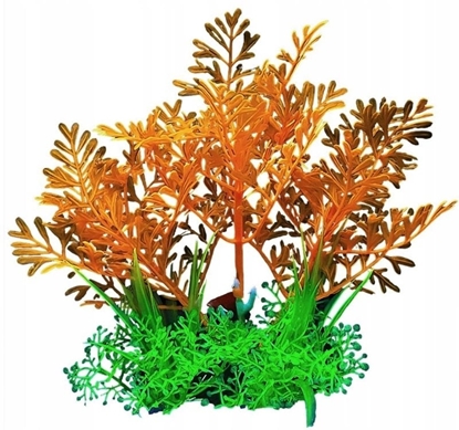 Picture of Terra Natura Aqua Natura, rolina, do dekoracji akwarium, pomaraczowa, plastikowa, 12 cm, trawiasta podstawa