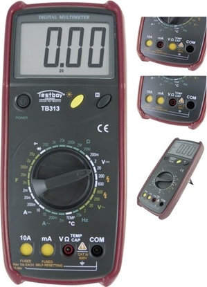 Изображение Testboy Multimetr cyfrowy wywietlacz LCD CAT III 600V T(TB 313)