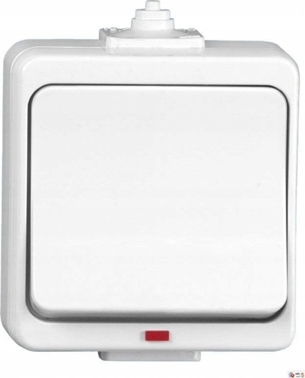 Picture of Timex JANTAR-bis Przycisk zwierny /dzwonek/ z podwietleniem n/t IP44 biay WNT-7J-b/S