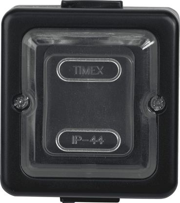 Picture of Timex LOFT cznik pojedynczy IP44 czarny, czarny ogumowany klawisz (WNT-1J CZA)