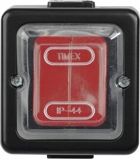 Picture of Timex LOFT Przycisk zwierny wiato/dzwonek n/t IP44 czarny /czerwony ogumowany klawisz/ WNT-6/7J CZA-CZE