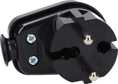 Picture of Timex Wtyczka ktowa b/u 16A 2P, 250V, czarna (WT-6)