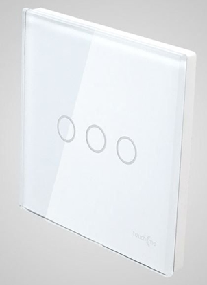 Attēls no Touchme TouchMe Duy panel szklany, cznik potrójny, biay (TM703W)
