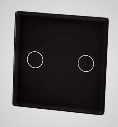 Изображение Touchme TouchMe May panel szklany, cznik podwójny, czarny (TM531B)