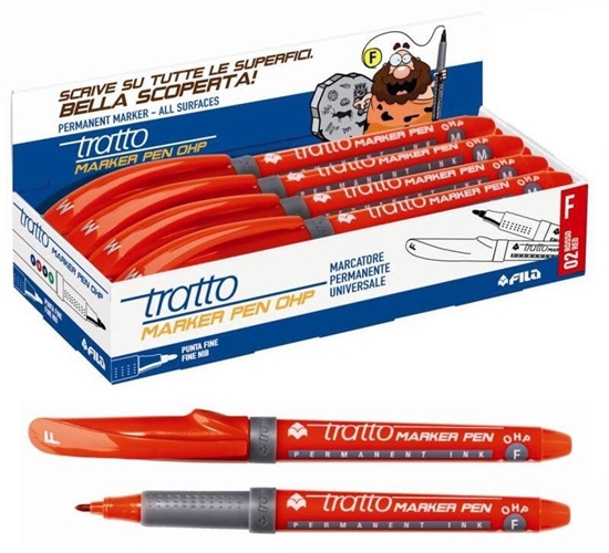 Picture of Tratto - Marker permanentny F-2,2 mm Czerwony / 806802