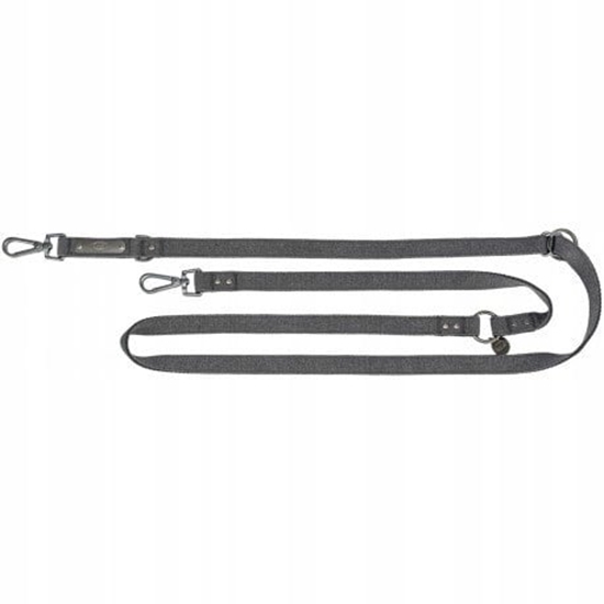 Picture of Trixie CityStyle smycz, dla psa, bawena, czarna, ML: 2.00 m/20 mm