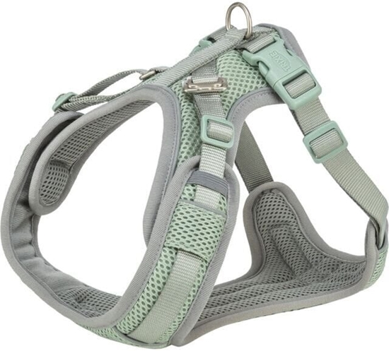 Изображение Trixie Premium FlexMesh harnessy, szawiowy, M: 5880 cm/20 mm, przystosowane dla mopsów i buldogów