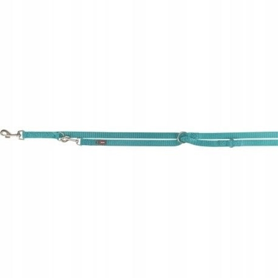 Изображение Trixie Premium smycz regulowana dla psa dwustronna tama aqua XSS: 2.00 m/15 mm
