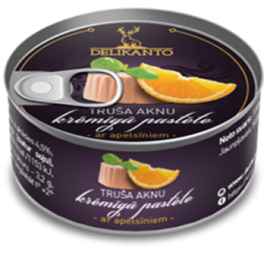 Изображение Truša aknu krēmīgā pastēte LĀČI, ar apelsīniem, 100g