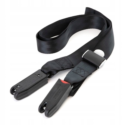 Attēls no Uniwersalny pas samochodowy, mocowanie isofix, do fotelika dla zwierzt, regulowany 200cm