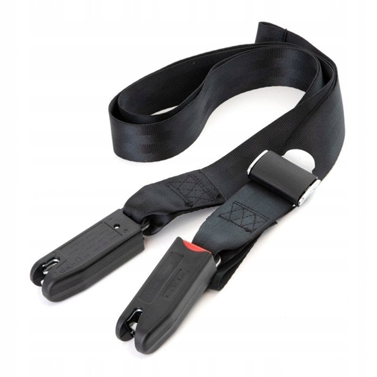 Picture of Uniwersalny pas samochodowy, mocowanie isofix, do fotelika dla zwierzt, regulowany 200cm