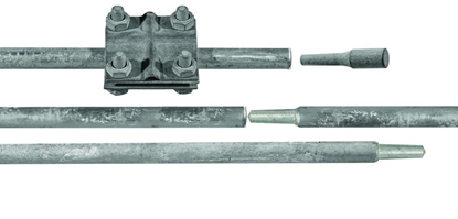 Picture of Uziom bezgwintowy skadany kompletny 3m fi16mm (2x1,5m) OC ocynk ogniowy R.8055BG