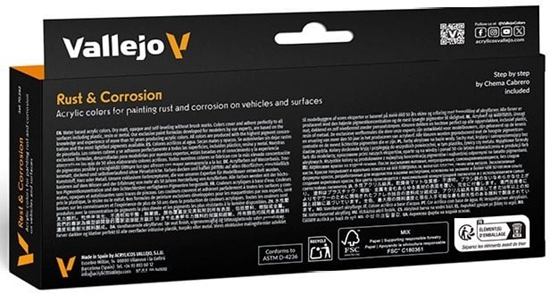 Picture of Vallejo 70.262 - Model Color - Effects - Rust & Corrossion (8 x 18 ml)