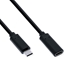 Изображение Value Type C Video Extension Cable, USB-C (DP Alt Mode), C-C, M/F, black, 1.5 m
