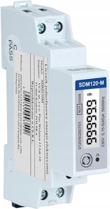 Picture of VCX Licznik energii jednofazowy z Modbus dwukierunkowy SDM120M (MID)