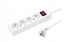 Picture of Velstro Przeduacz with switch 4-sockets z/u 16A 3m /OMY 3x1,5/ white PS-470WS T-973310