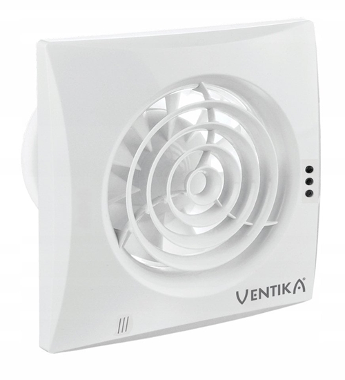 Picture of Ventika Wentylator osiowy fi100 230V 7,5W 97m3/h 25dB oyska kulkowe biay z wycznikiem czasowym ECHO D100QWC