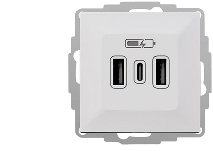 Изображение VESTRA adowarka USB 2xA+C biay 3808-10