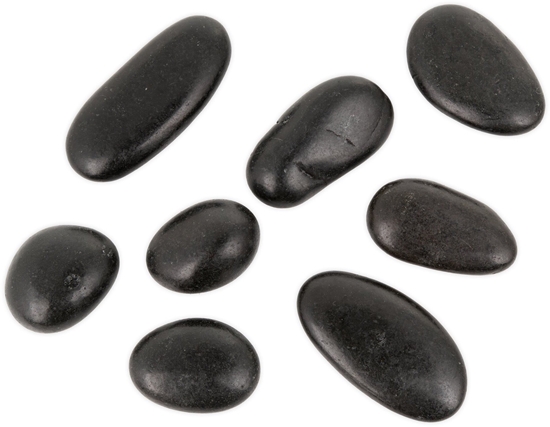 Picture of vidaXL Kamienie polerowane Black Pebble 20-30 mm do akwarium terrarium, 10kg/OPAK