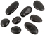 Изображение vidaXL Kamienie polerowane Black Pebble 20-30 mm do akwarium terrarium, 10kg/OPAK